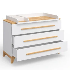 Wickelkommode "Malia" Weiß 133 X 98.1 Cm Vitalispa