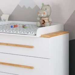 Wickelkommode "Malia" Weiß 133 X 98.1 Cm Vitalispa -Möbel Store m2701 05 ol