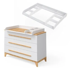 Wickelkommode "Malia" Weiß 133 X 98.1 Cm Vitalispa -Möbel Store m2701 07 ol