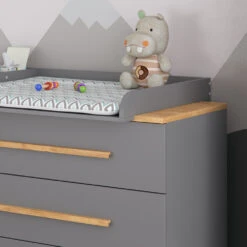 Wickelkommode "Malia" Anthrazit 133 X 89.6 Cm Vitalispa -Möbel Store m2702 05 ol