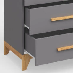 Wickelkommode "Malia" Anthrazit 133 X 89.6 Cm Vitalispa -Möbel Store m2702 06 ol