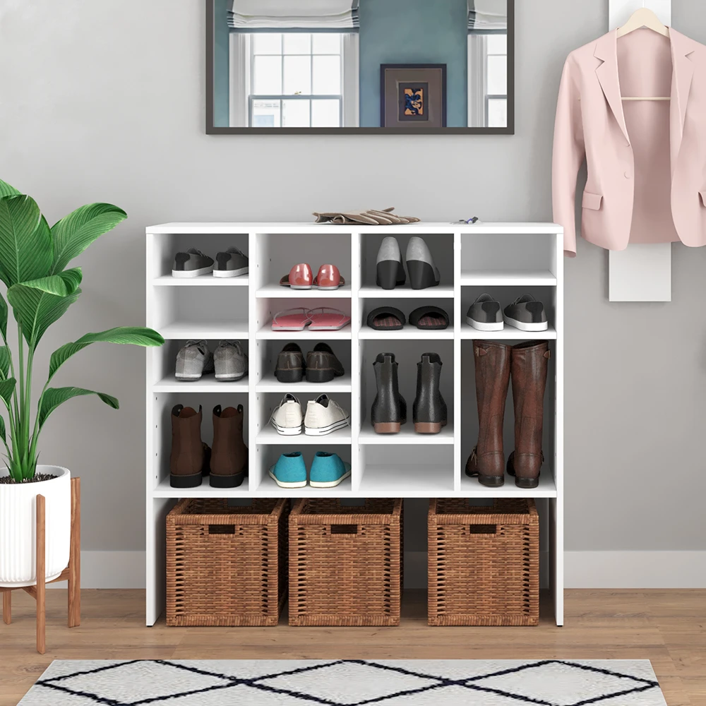 Schuhschrank "Hermia" Weiß 104 X 99 Cm Vicco 7 Schuhschrank "Hermia" Weiß 104 X 99 Cm Vicco – Bild 5