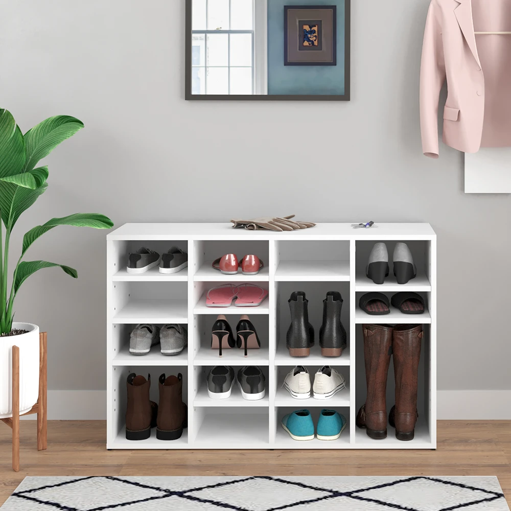 Schuhschrank "Lysander" Weiß 104 X 66 Cm Vicco 7 Schuhschrank "Lysander" Weiß 104 X 66 Cm Vicco – Bild 5