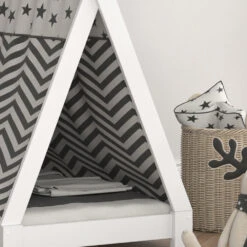 Tipi-Bett "Tipi" Weiß 80x160 Cm Vitalispa -Möbel Store m2744 05 ol