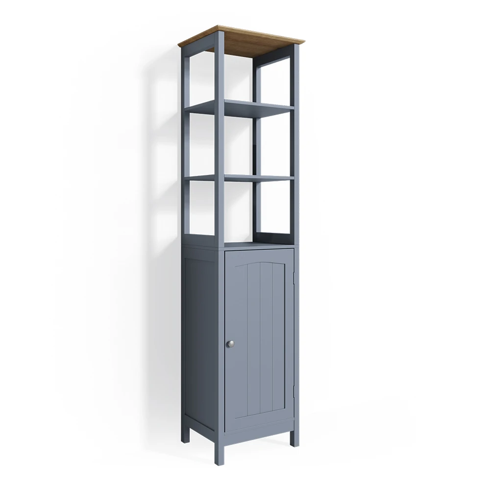 Badschrank "Bianco" Grau 40 X 160 Cm Vicco 3 Badschrank "Bianco" Grau 40 X 160 Cm Vicco