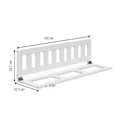 Rausfallschutz Weiß 120 X 33 Cm Vitalispa -Möbel Store m2766 03 ol