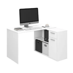 Eckschreibtisch "Robin" Weiß 120 X 60 Cm Vicco -Möbel Store m2774 08 ol