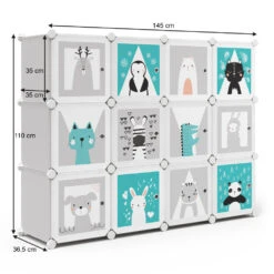 Kinderregal "Andy" Grau 145 X 110 Cm 12 Fächer Vicco 12 Kinderregal "Andy" Grau 145 X 110 Cm 12 Fächer Vicco -Möbel Store m2838 03 ol