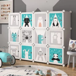 Kinderregal "Andy" Grau 145 X 110 Cm 12 Fächer Vicco 13 Kinderregal "Andy" Grau 145 X 110 Cm 12 Fächer Vicco -Möbel Store m2838 04 ol