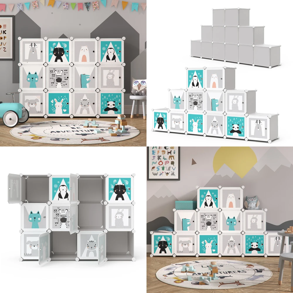 Kinderregal "Andy" Grau 145 X 110 Cm 12 Fächer Vicco 10 Kinderregal "Andy" Grau 145 X 110 Cm 12 Fächer Vicco – Bild 8