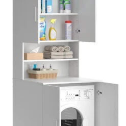Waschmaschinenschrank "Liana" Weiß 70.5 X 190.5 Cm Vicco -Möbel Store m2855 06 ol
