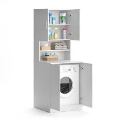 Waschmaschinenschrank "Liana" Weiß 70.5 X 190.5 Cm Vicco -Möbel Store m2855 07 ol