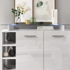 Sideboard "Asti" Weiß Hochglanz 97 X 87 Cm Vicco -Möbel Store m2858 05 ol