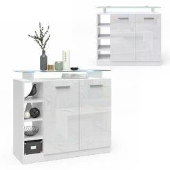 Sideboard "Asti" Weiß Hochglanz 97 X 87 Cm Vicco -Möbel Store m2858 07 ol