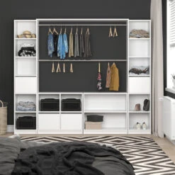 Kleiderschrank "Guest" Weiß 225 X 189 Cm XXL Vicco -Möbel Store m2877 04 ol