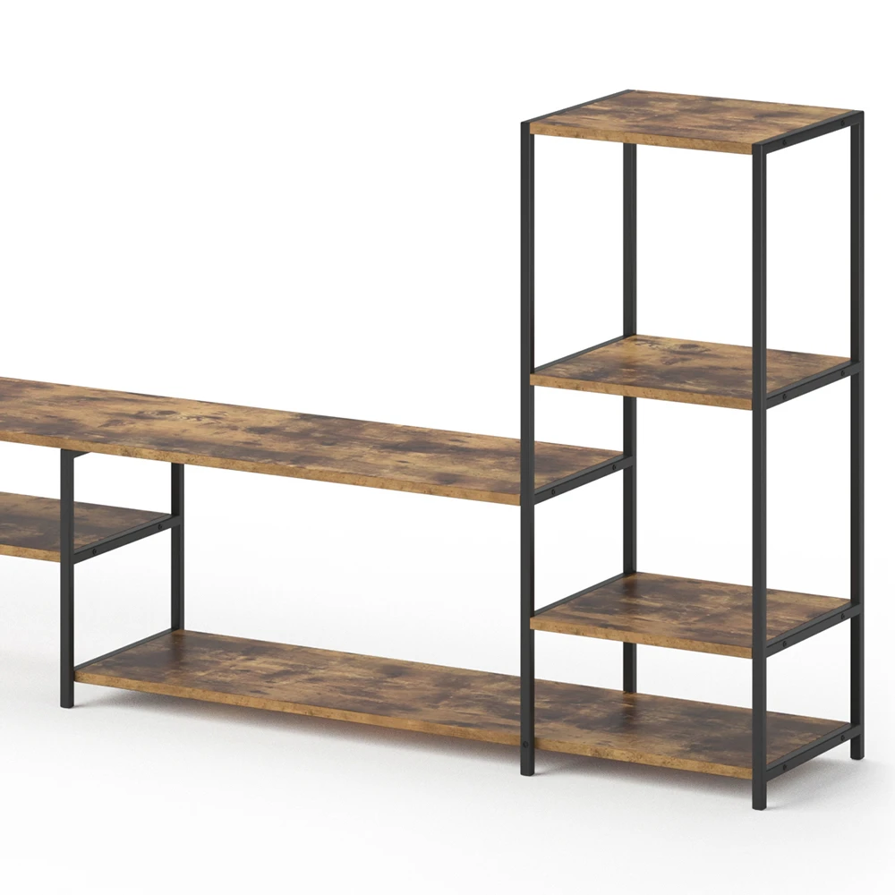 Lowboard "Fyrk" Eiche Rustikal/Schwarz 226 X 93 Cm Vicco 8 Lowboard "Fyrk" Eiche Rustikal/Schwarz 226 X 93 Cm Vicco – Bild 6