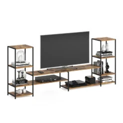 Lowboard "Fyrk" Eiche Rustikal/Schwarz 226 X 93 Cm Vicco 15 Lowboard "Fyrk" Eiche Rustikal/Schwarz 226 X 93 Cm Vicco -Möbel Store m2889 07 ol