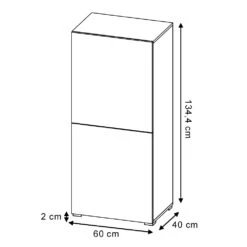 Schrank "Compo" Groß Weiß/Eiche Vicco -Möbel Store m2894 03 ol