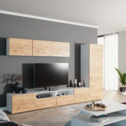 Schrank "Compo" Groß Weiß/Eiche Vicco -Möbel Store m2894 04 ol