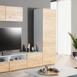 Schrank "Compo" Groß Weiß/Eiche Vicco -Möbel Store m2894 05 ol