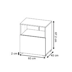 Schrank „Compo“ Klein Anthrazit/Eiche Mit Schublade Vicco 11 Schrank „Compo“ Klein Anthrazit/Eiche Mit Schublade Vicco -Möbel Store m2926 03 ol