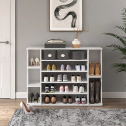 Schuhschrank "Levin" Weiß 116 X 87 Cm Vicco 13 Schuhschrank "Levin" Weiß 116 X 87 Cm Vicco -Möbel Store m2999 04 ol