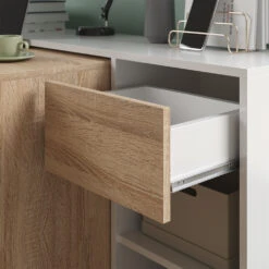 Schreibtisch "Ben" Weiß/Sonoma 145 X 46.4 Cm Vicco -Möbel Store m3003 05 ol