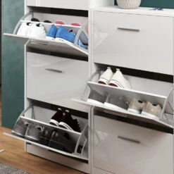 Schuhkipper "Gizmo" Weiß Hochglanz 59 X 169.5 Cm Vicco -Möbel Store m301 05 ol