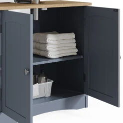 Badmöbel Set "Bianco" Grau 3 Teile Vicco -Möbel Store m3025 06 ol