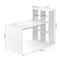 Schreibtisch "Emir" Weiß 72 X 144 Cm Vicco -Möbel Store m3029 03 ol