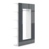 Garderobe "Mats" Anthrazit Hochglanz/Weiß 36.6 X 191 Cm Vicco -Möbel Store m3119 01 ol