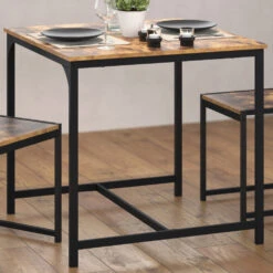 Esstisch "Fyrk" Eiche Rustikal/Schwarz 80 X 80 Cm Vicco -Möbel Store m3133 05 ol