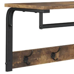 Wandgarderobe "Fyrk" Eiche Rustikal/Schwarz 100 X 30 Cm Vicco -Möbel Store m3136 06 ol