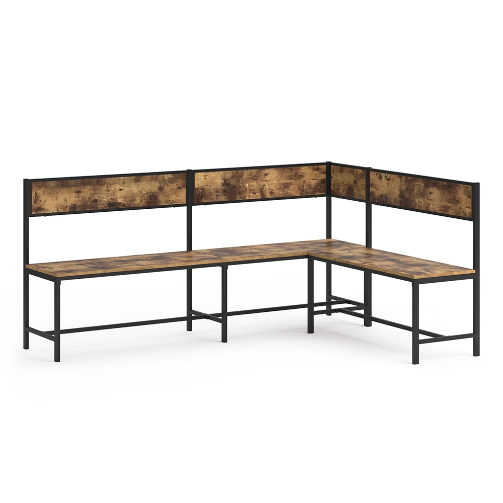 Esszimmer-Eckbank "Fyrk" Eiche Rustikal/Schwarz 195 X 142 Cm Vicco 3 Esszimmer-Eckbank "Fyrk" Eiche Rustikal/Schwarz 195 X 142 Cm Vicco