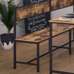 Esszimmer-Eckbank "Fyrk" Eiche Rustikal/Schwarz 195 X 142 Cm Vicco 15 Esszimmer-Eckbank "Fyrk" Eiche Rustikal/Schwarz 195 X 142 Cm Vicco -Möbel Store m3145 05 ol