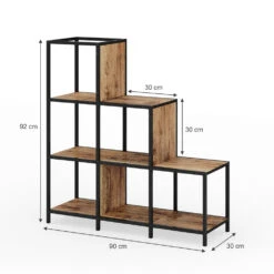 Raumteiler "Fyrk" Eiche Rustikal/Schwarz 90 X 92 Cm Vicco 13 Raumteiler "Fyrk" Eiche Rustikal/Schwarz 90 X 92 Cm Vicco -Möbel Store m3147 03 ol