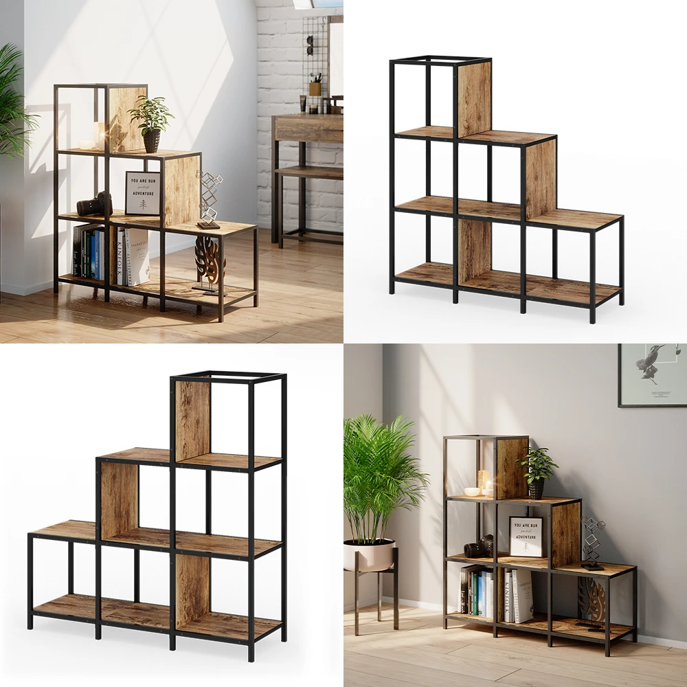 Raumteiler "Fyrk" Eiche Rustikal/Schwarz 90 X 92 Cm Vicco 10 Raumteiler "Fyrk" Eiche Rustikal/Schwarz 90 X 92 Cm Vicco – Bild 8