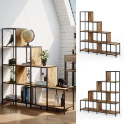 Raumteiler "Fyrk" Eiche Rustikal/Schwarz 120 X 120 Cm Vicco 12 Raumteiler "Fyrk" Eiche Rustikal/Schwarz 120 X 120 Cm Vicco -Möbel Store m3148 02 ol