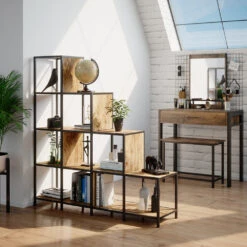 Raumteiler "Fyrk" Eiche Rustikal/Schwarz 120 X 120 Cm Vicco 14 Raumteiler "Fyrk" Eiche Rustikal/Schwarz 120 X 120 Cm Vicco -Möbel Store m3148 04 ol