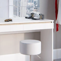 Schminktisch "Emma" Weiß 120 Cm Mit Hocker Vicco -Möbel Store m3185 hw s 05 ol