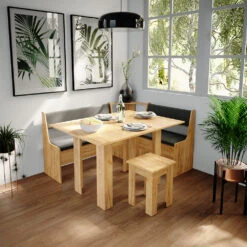 Esszimmer-Eckbank "Roman" Sand/Anthrazit 106 X 42 Cm Vicco -Möbel Store m3193 04 ol