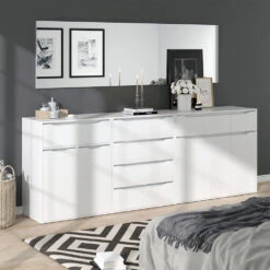 Badschrank "Ruben" Weiß 80 X 101.6 Cm Vicco -Möbel Store m3211 04 ol