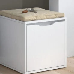 Schuhbank "Ruben" Weiß 40 X 40 Cm Vicco 15 Schuhbank "Ruben" Weiß 40 X 40 Cm Vicco -Möbel Store m3212 05 ol