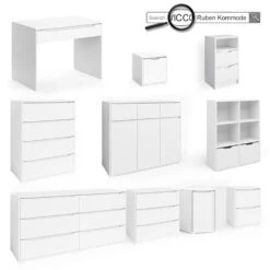 Schreibtisch "Ruben" Weiß 140 X 65 Cm Vicco -Möbel Store m3268 08 ol