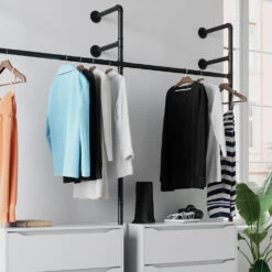 Kleiderstange "Iliara" 180cm Schwarz Vicco -Möbel Store m3299 05 ol