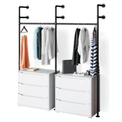 Kleiderstange "Iliara" 180cm Schwarz Vicco -Möbel Store m3299 07 ol