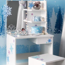 Kinder Schminktisch "Schneeflocke" Weiß 54.8 Cm Vicco -Möbel Store m3300 05 ol