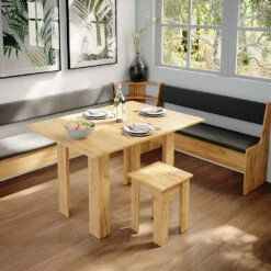 Eckbankgruppe "Roman" Goldkraft Eiche/Anthrazit 210 X 180 Cm Mit Tisch Vicco -Möbel Store m3317 05 ol