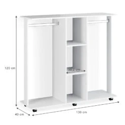 Kleiderschrank "Robbie" Weiß 130 X 120 Cm Vicco -Möbel Store m3324 03 ol