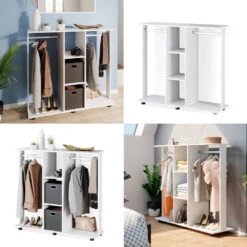 Kleiderschrank "Robbie" Weiß 130 X 120 Cm Vicco -Möbel Store m3324 08 ol